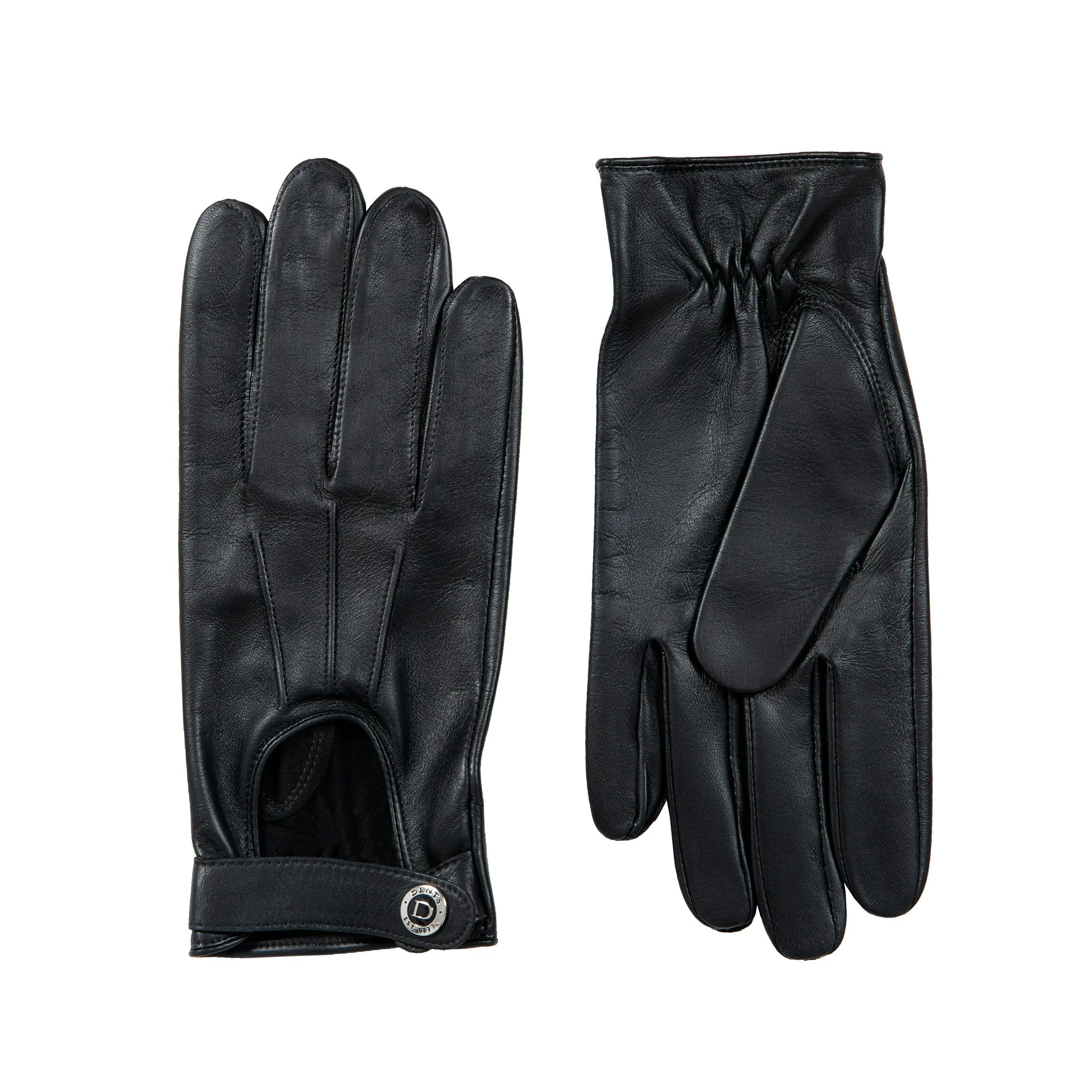 Men’s Three-Point Leather Driving Gloves with Wristwatch Cut-out - Image 4