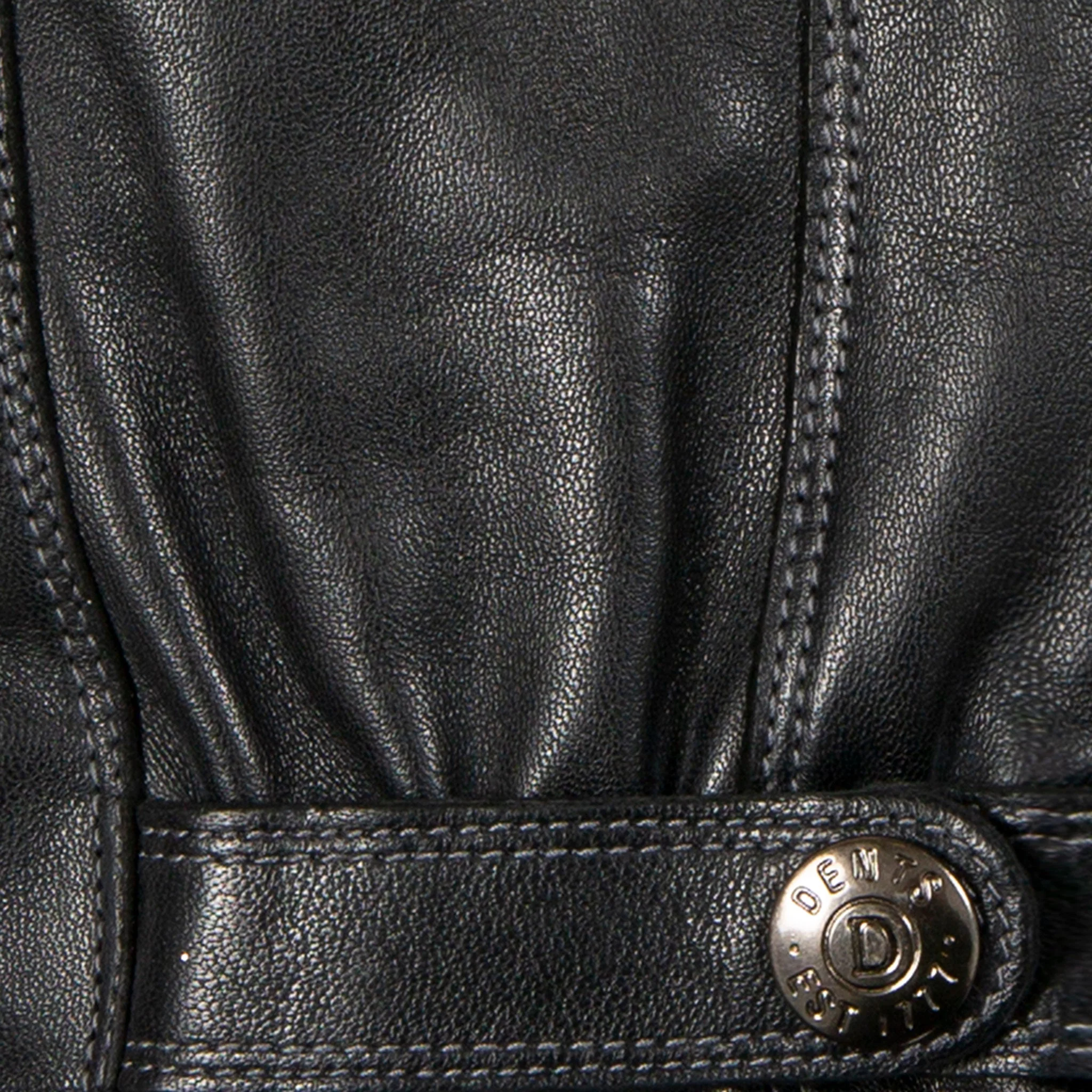 Men’s Touchscreen Lined Leather Gloves with Contrast Stitching - Image 10