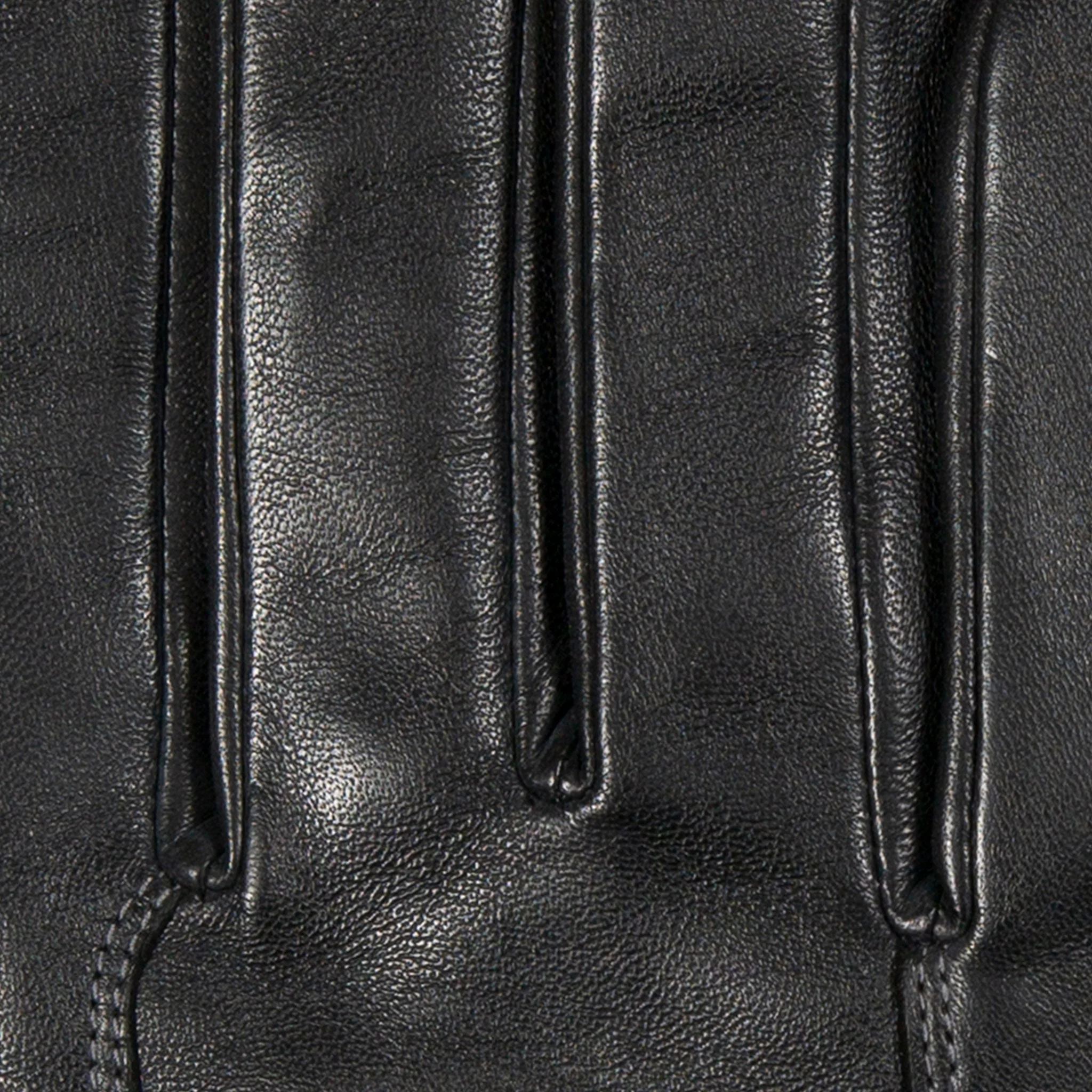 Men’s Touchscreen Lined Leather Gloves with Contrast Stitching - Image 6