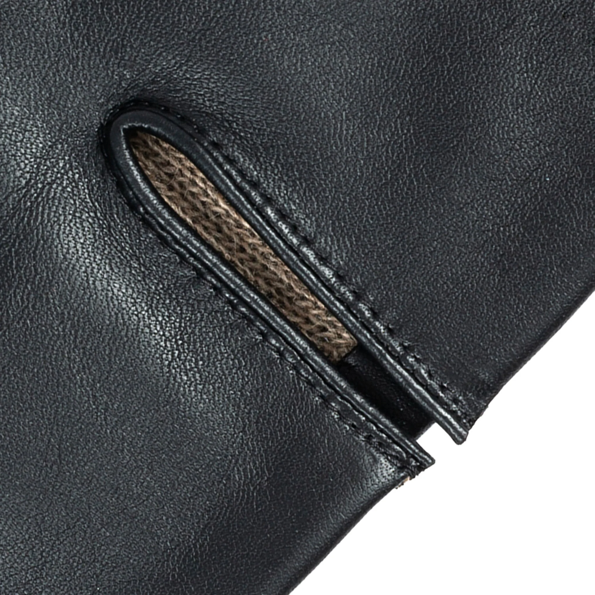 Men's Three-Point Cashmere-Lined Leather Gloves - Image 11