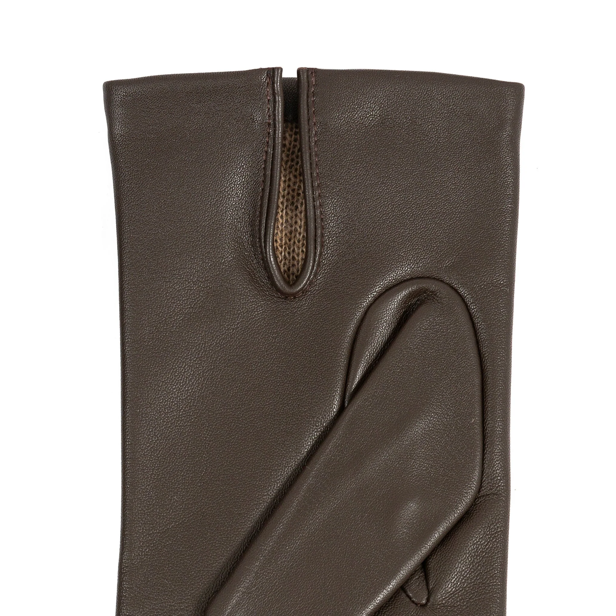 Men's Three-Point Cashmere-Lined Leather Gloves - Image 15