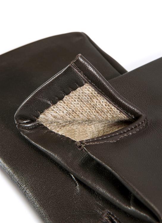 Men's Three-Point Cashmere-Lined Leather Gloves - Image 20