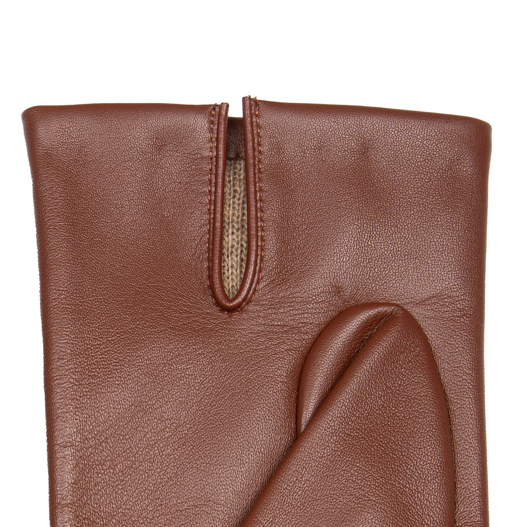 Men's Three-Point Cashmere-Lined Leather Gloves - Image 30