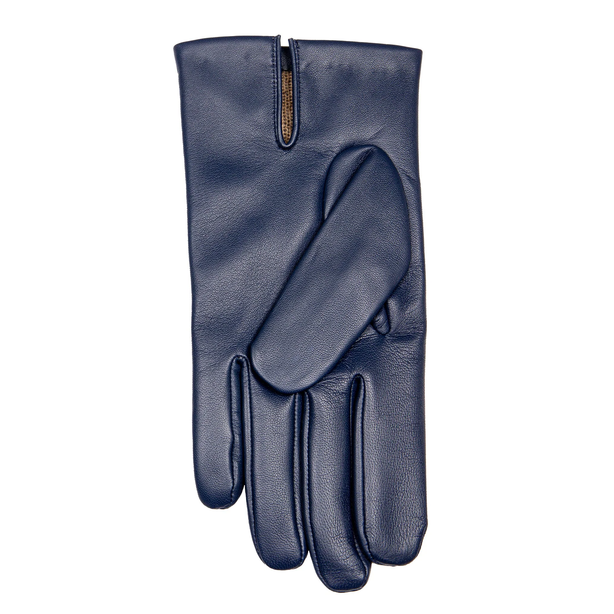 Men's Three-Point Cashmere-Lined Leather Gloves - Image 41