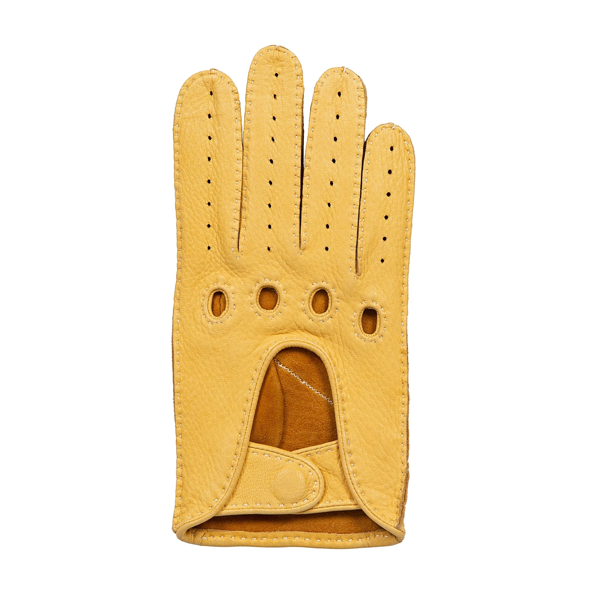 Men's Handsewn Deerskin Leather Driving Gloves - Image 45