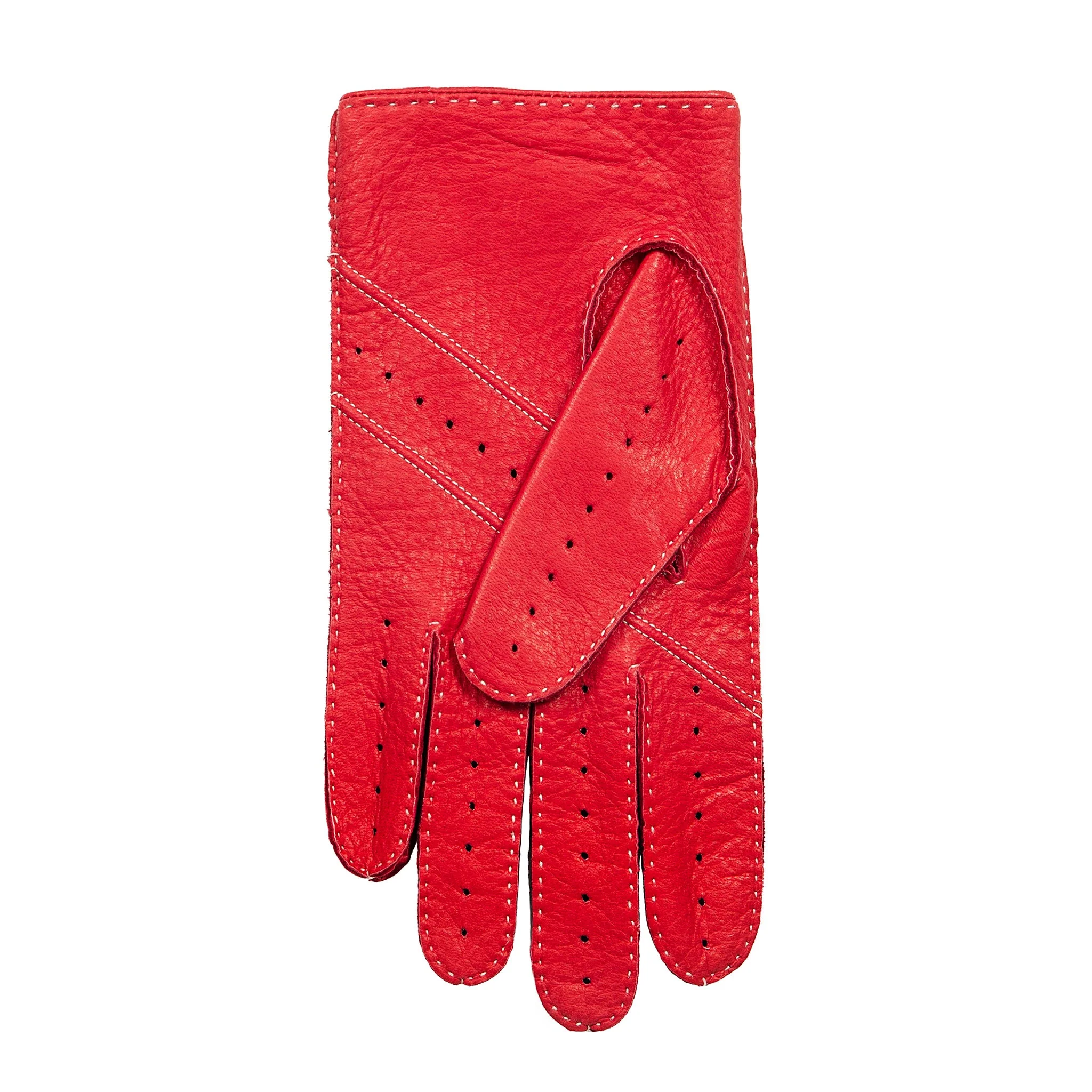 Men's Handsewn Deerskin Leather Driving Gloves - Image 5