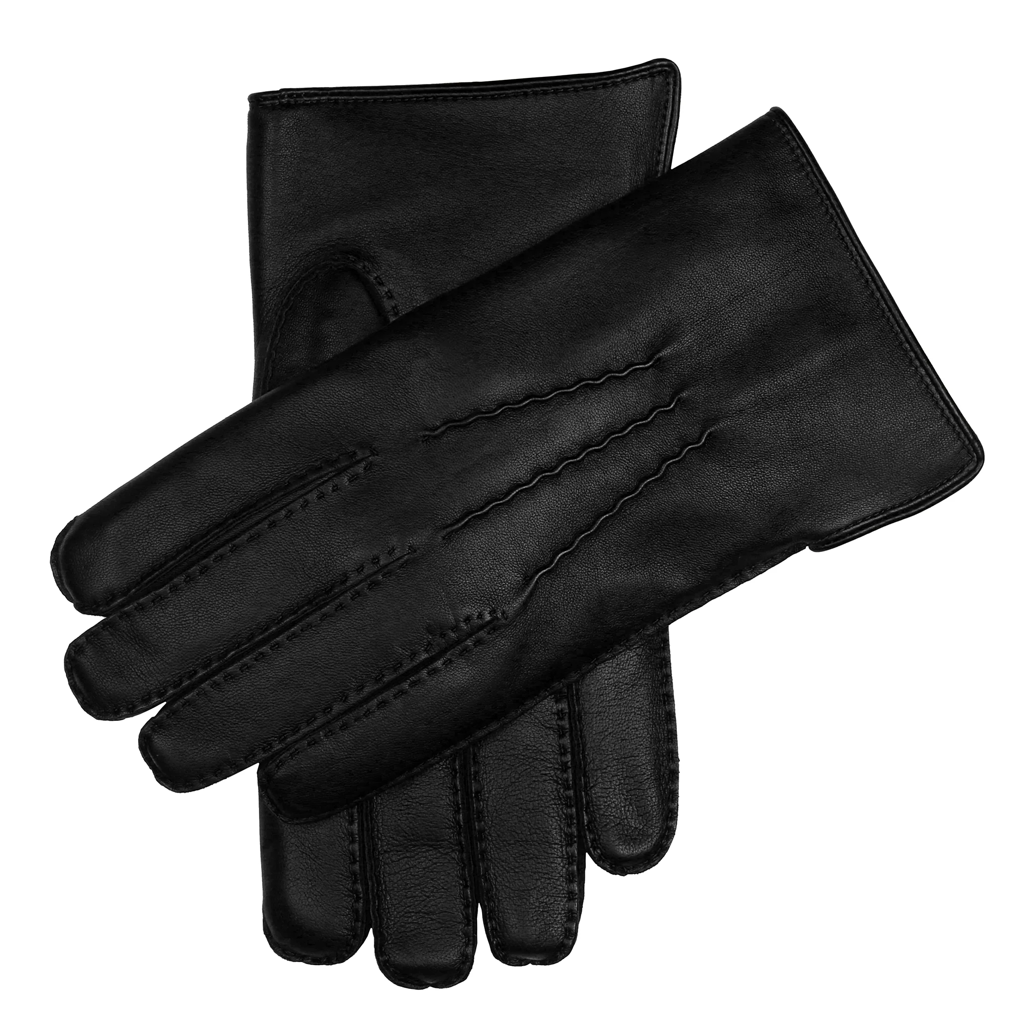 Men's Handsewn Three-Point Fur-Lined Leather Gloves - Image 20