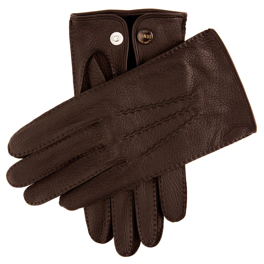 Men's Heritage Handsewn Three-Point Deerskin Leather Gloves - Image 3