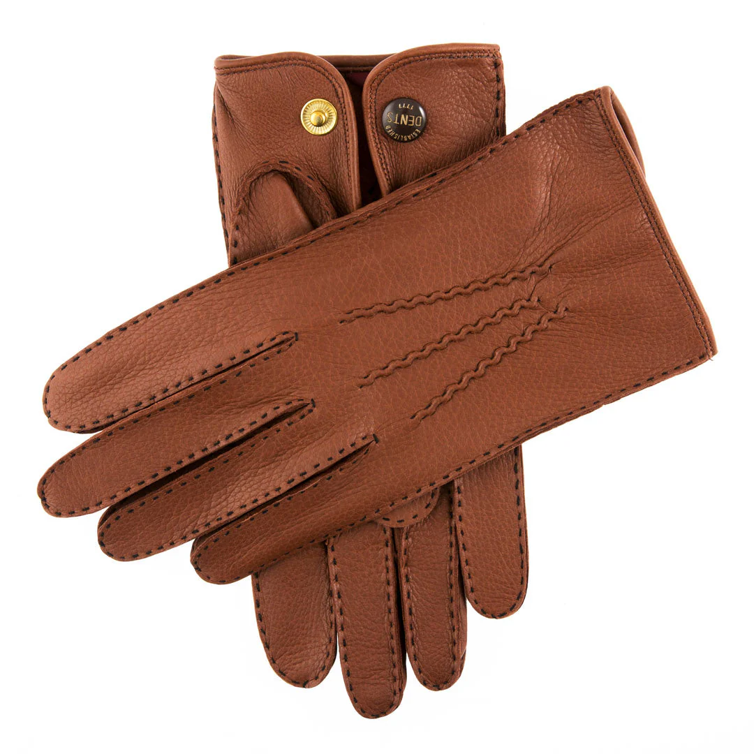 Men's Heritage Handsewn Three-Point Deerskin Leather Gloves - Image 4