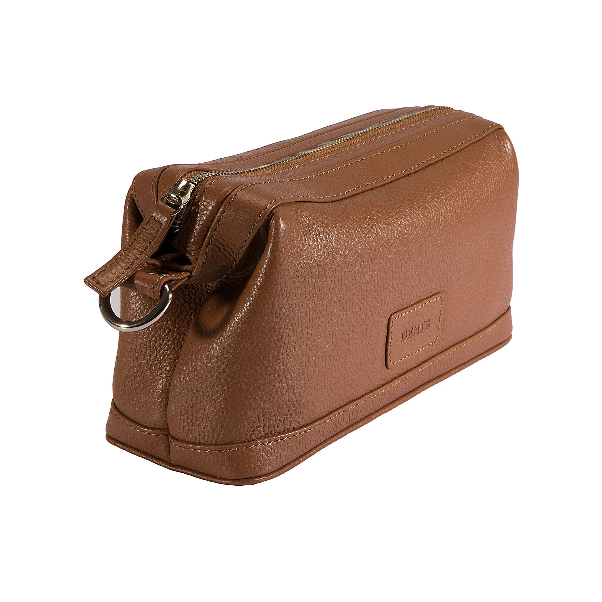 Pebble Grain Leather Wash Bag - Image 4