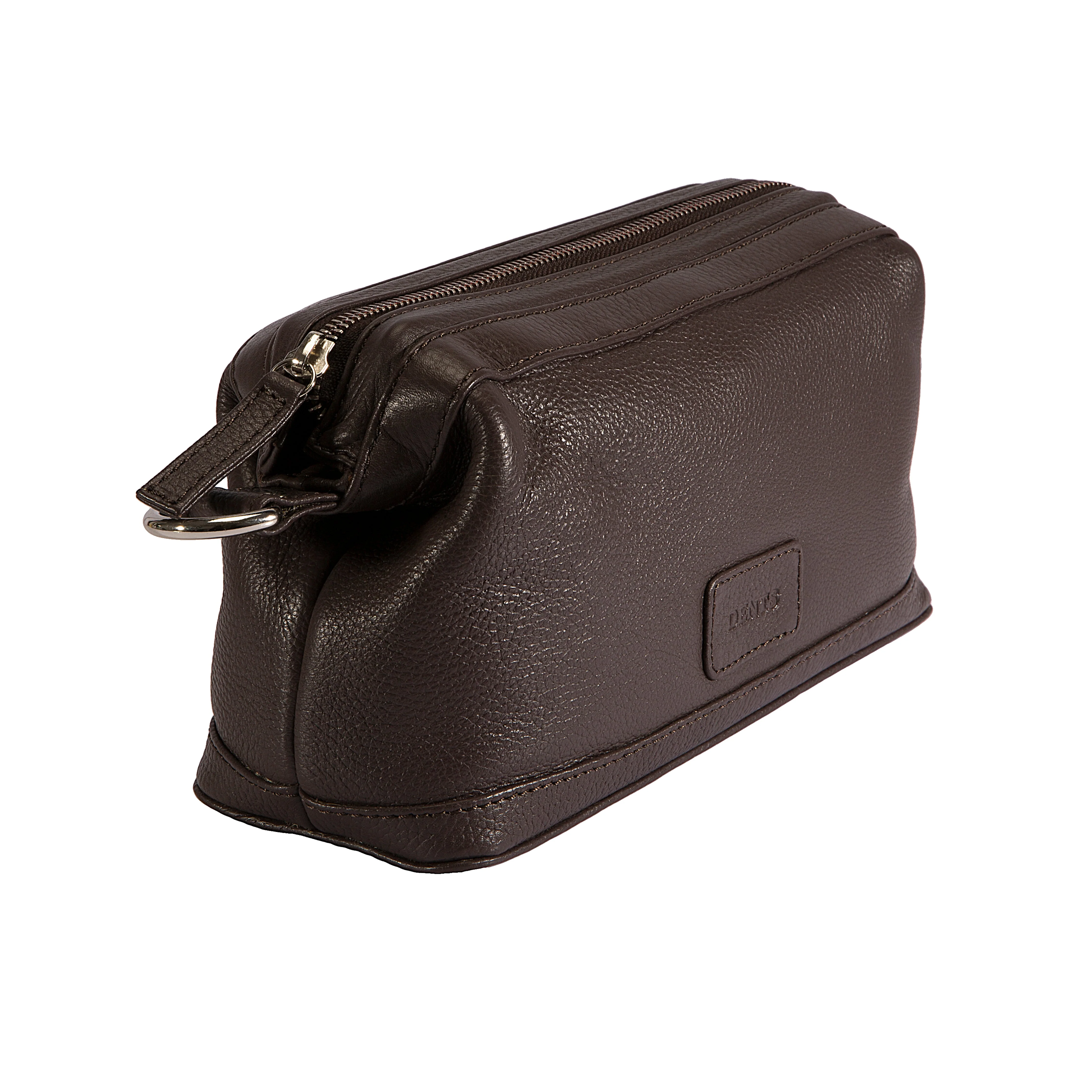 Pebble Grain Leather Wash Bag - Image 5