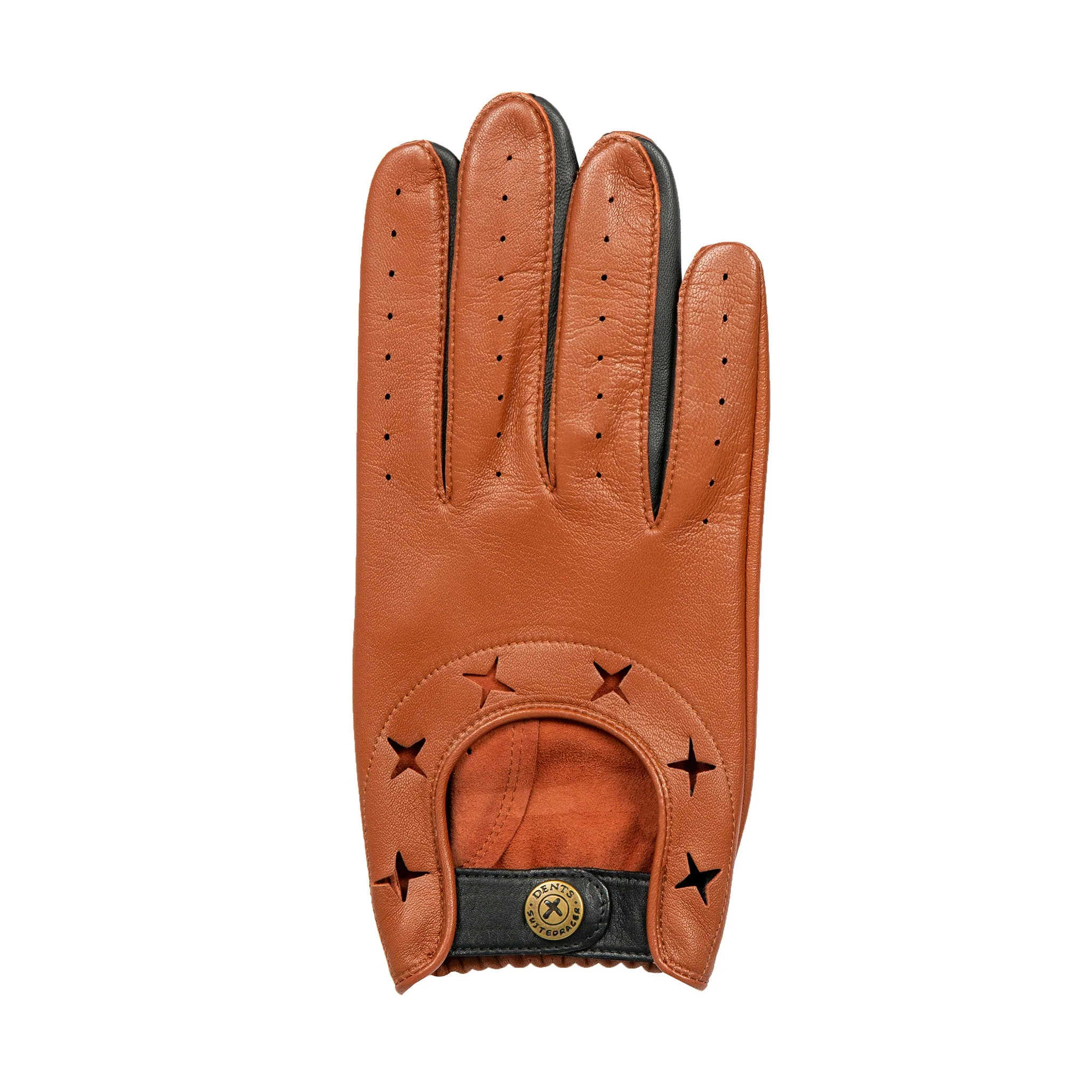Men's The Suited Racer Two-Colour Leather Driving Gloves - Image 13