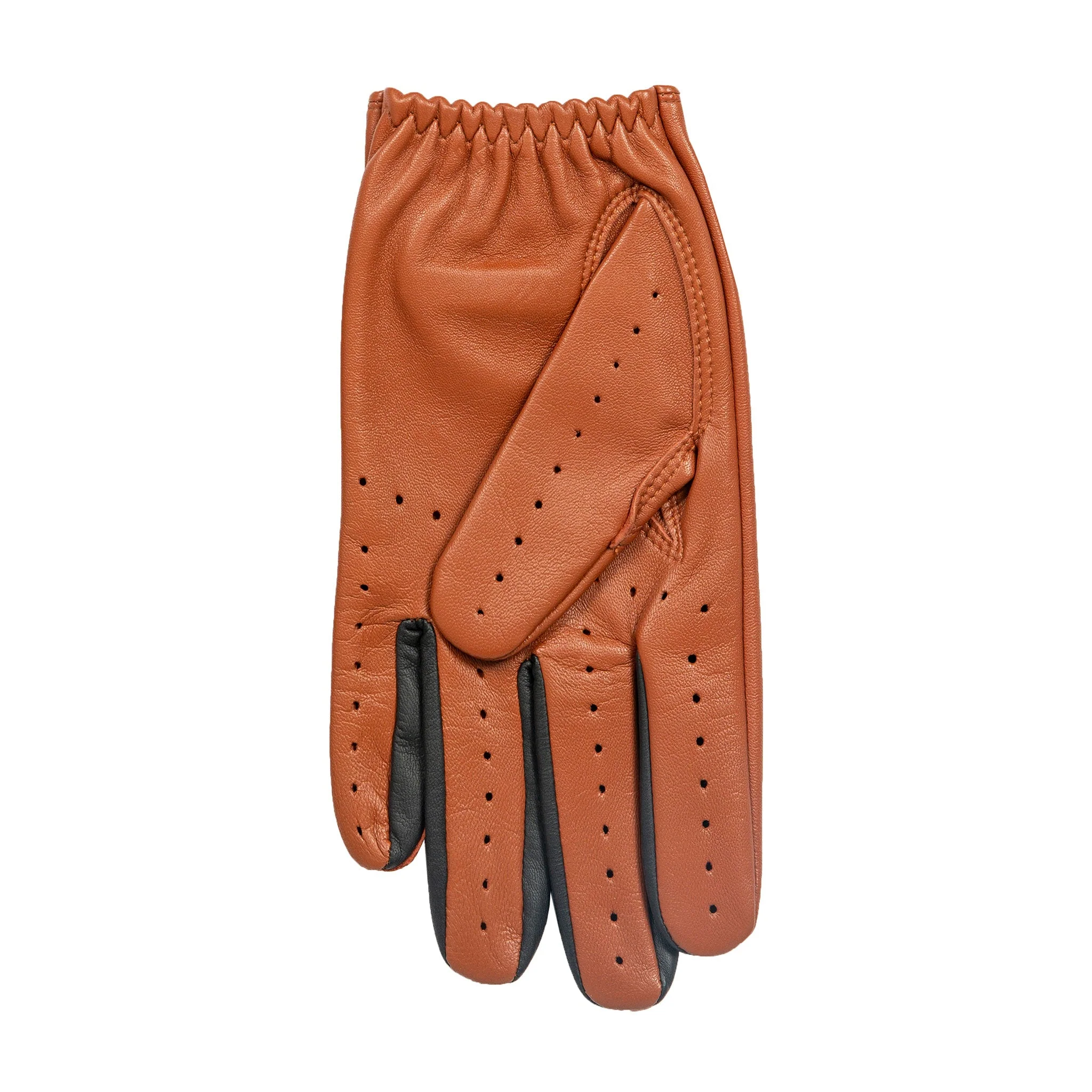Men's The Suited Racer Two-Colour Leather Driving Gloves - Image 16