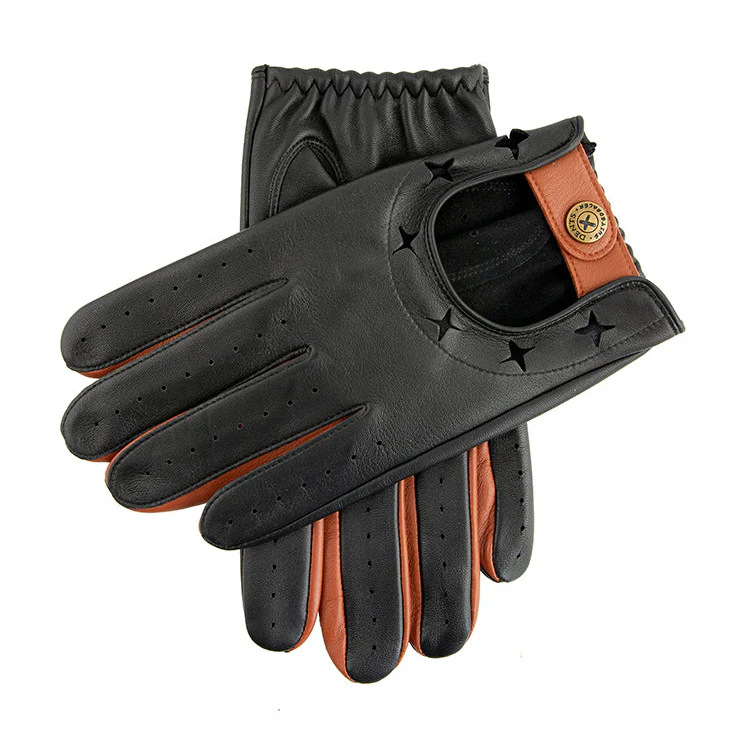 Men's The Suited Racer Two-Colour Leather Driving Gloves - Image 21