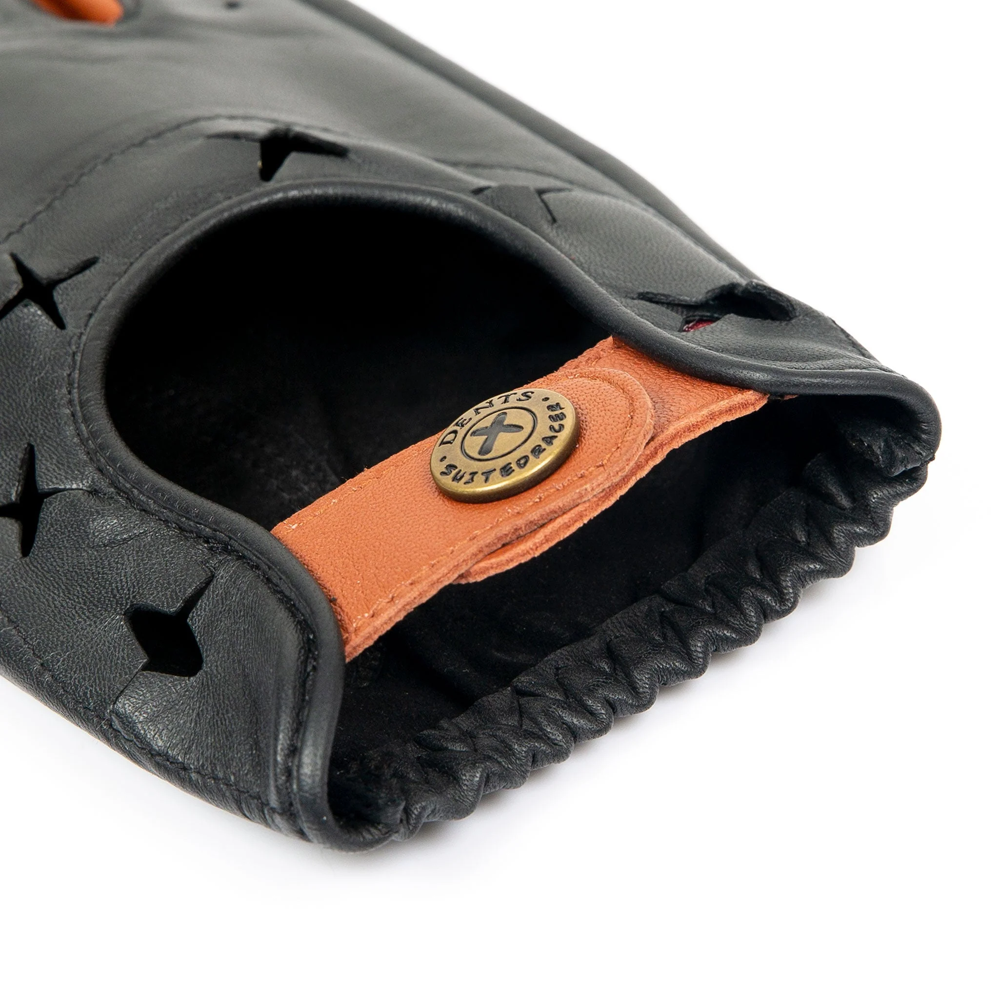 Men's The Suited Racer Two-Colour Leather Driving Gloves - Image 30