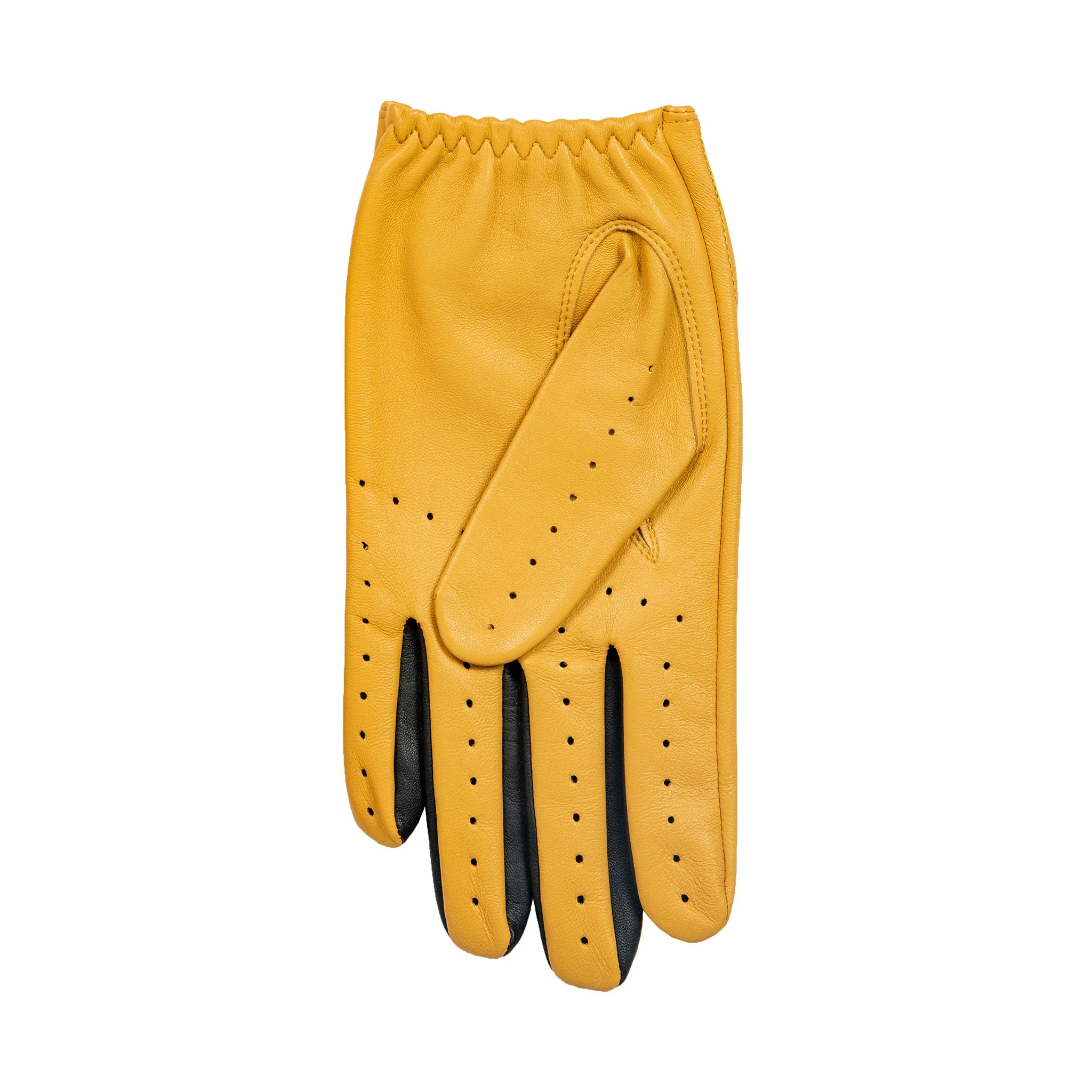 Men's The Suited Racer Two-Colour Leather Driving Gloves - Image 6