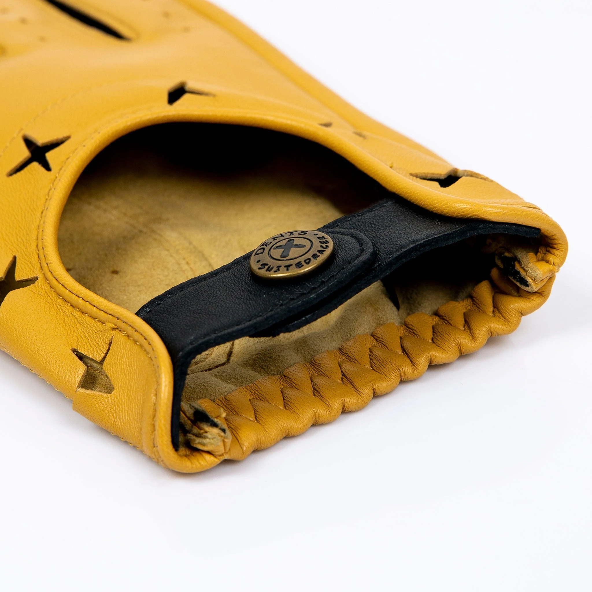 Men's The Suited Racer Two-Colour Leather Driving Gloves - Image 9