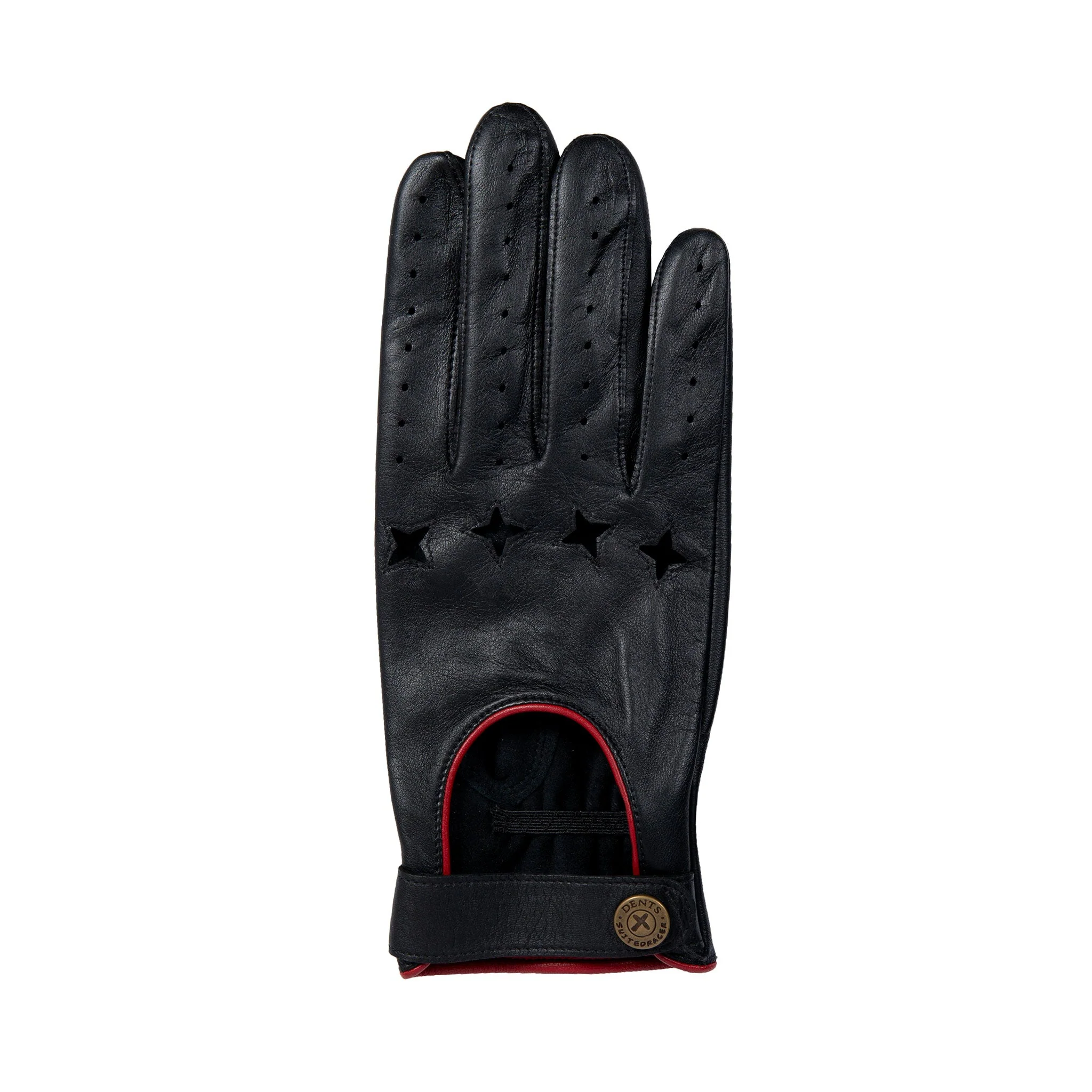 Men's The Suited Racer Touchscreen Leather Driving Gloves with Wristwatch Cut-out - Image 3