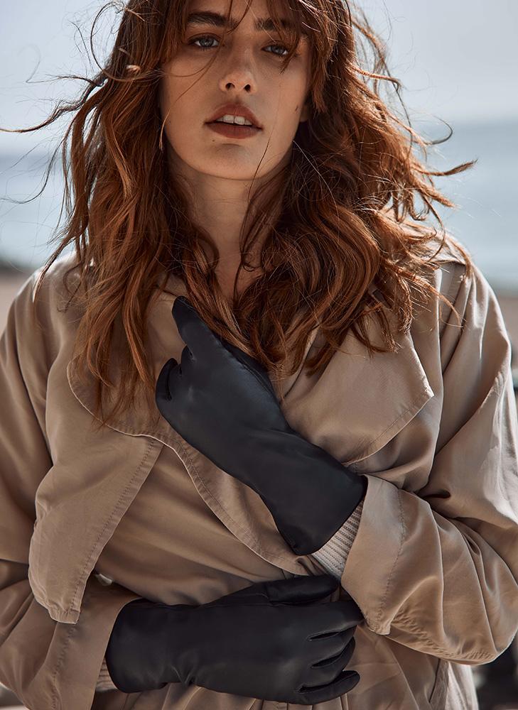 Women's Cashmere-Lined Leather Gloves - Image 14