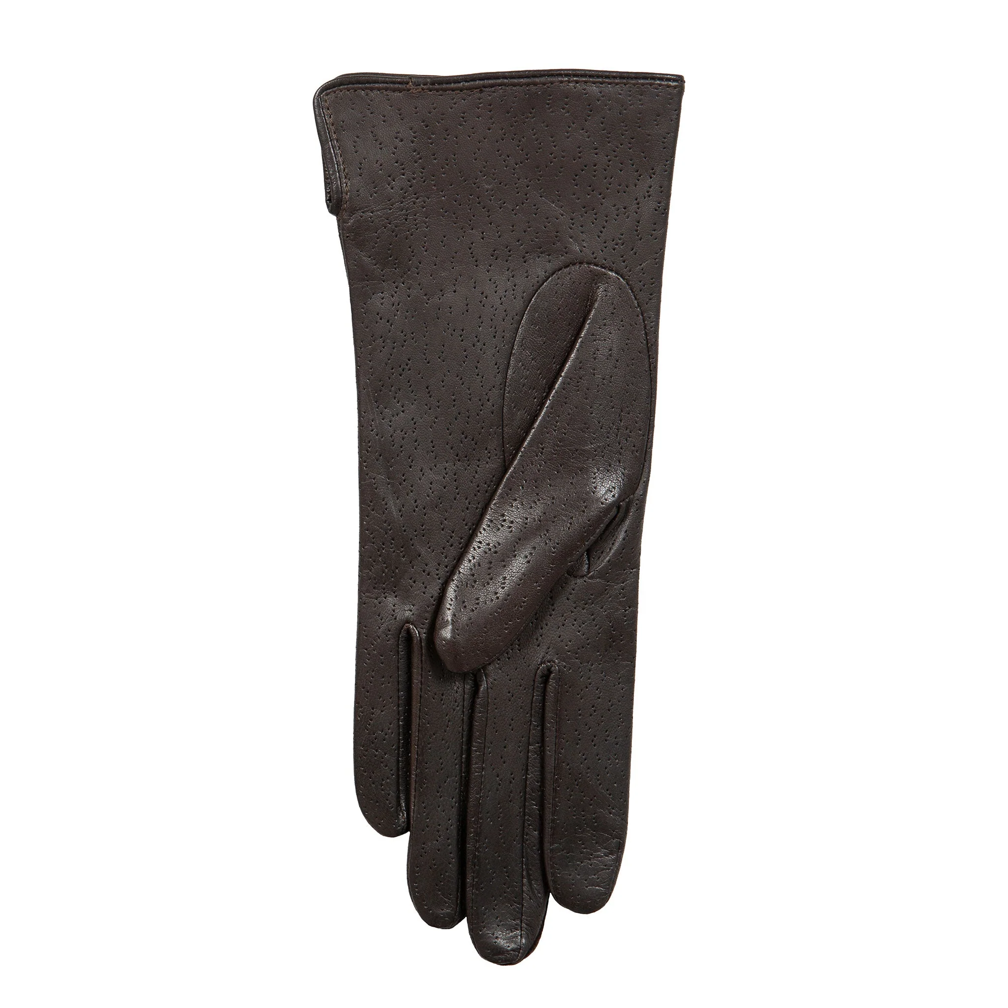 Women's Three-Point Lined Imitation Peccary Leather Gloves - Image 8