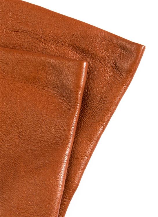 Women's Heritage Three-Point Silk-Lined Leather Gloves - Image 4