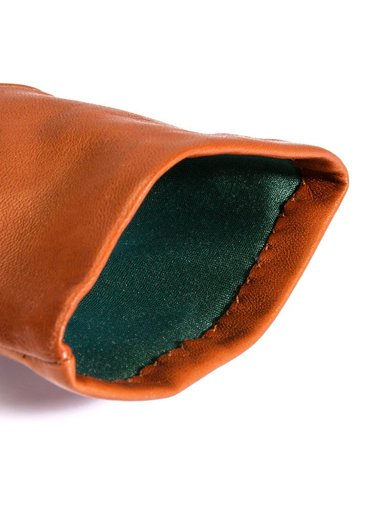 Women's Heritage Three-Point Silk-Lined Leather Gloves - Image 5