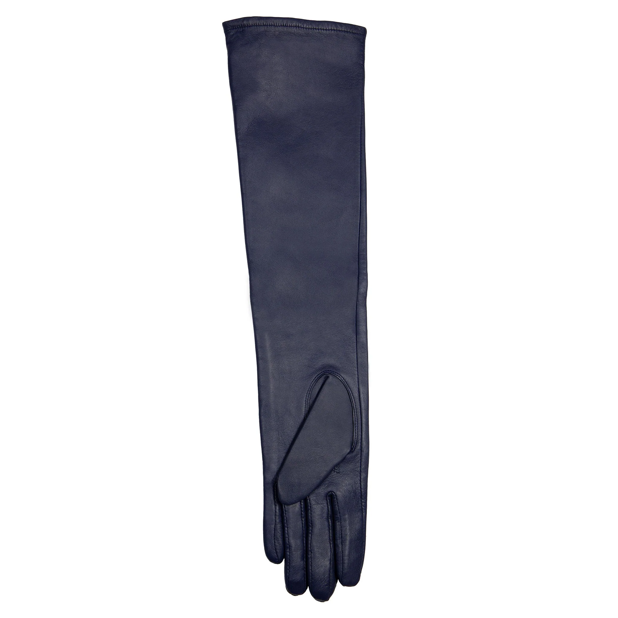 Women's Single-Point Long Above-Elbow Lined Leather Gloves - Image 106