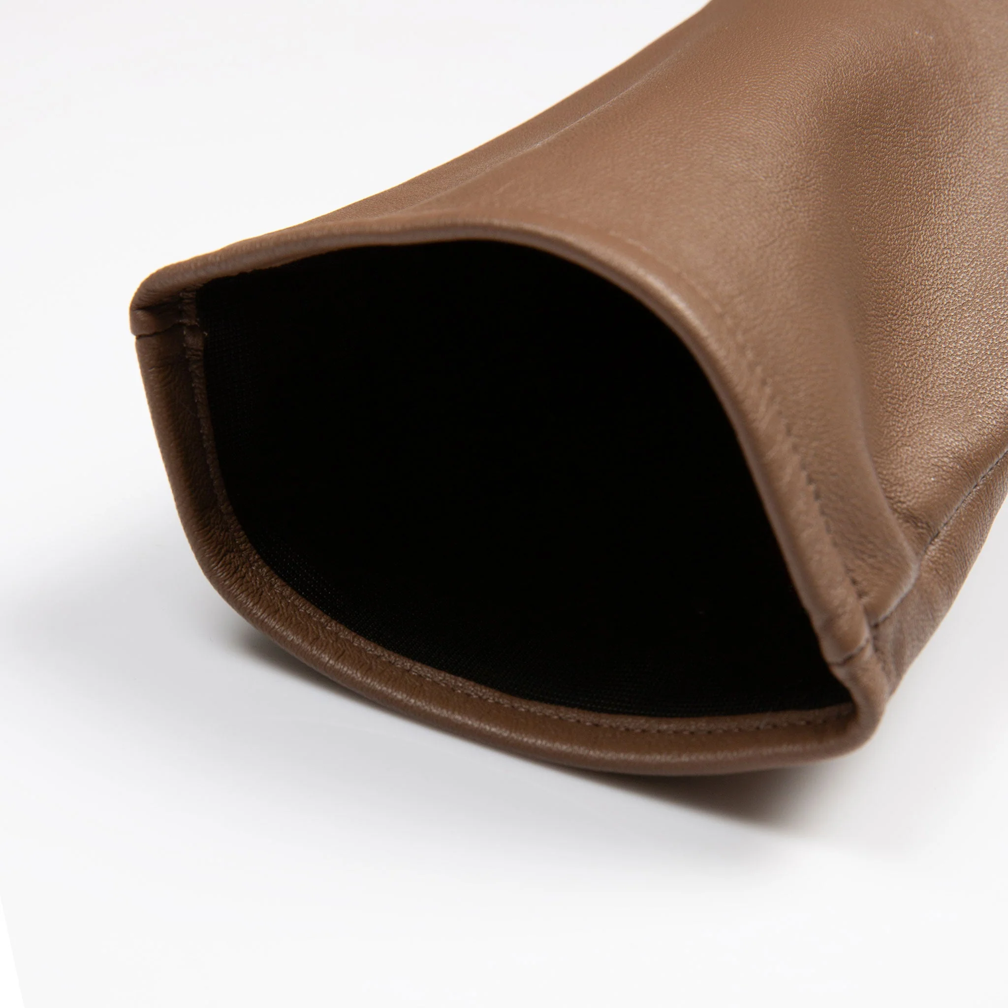 Women's Single-Point Long Above-Elbow Lined Leather Gloves - Image 140