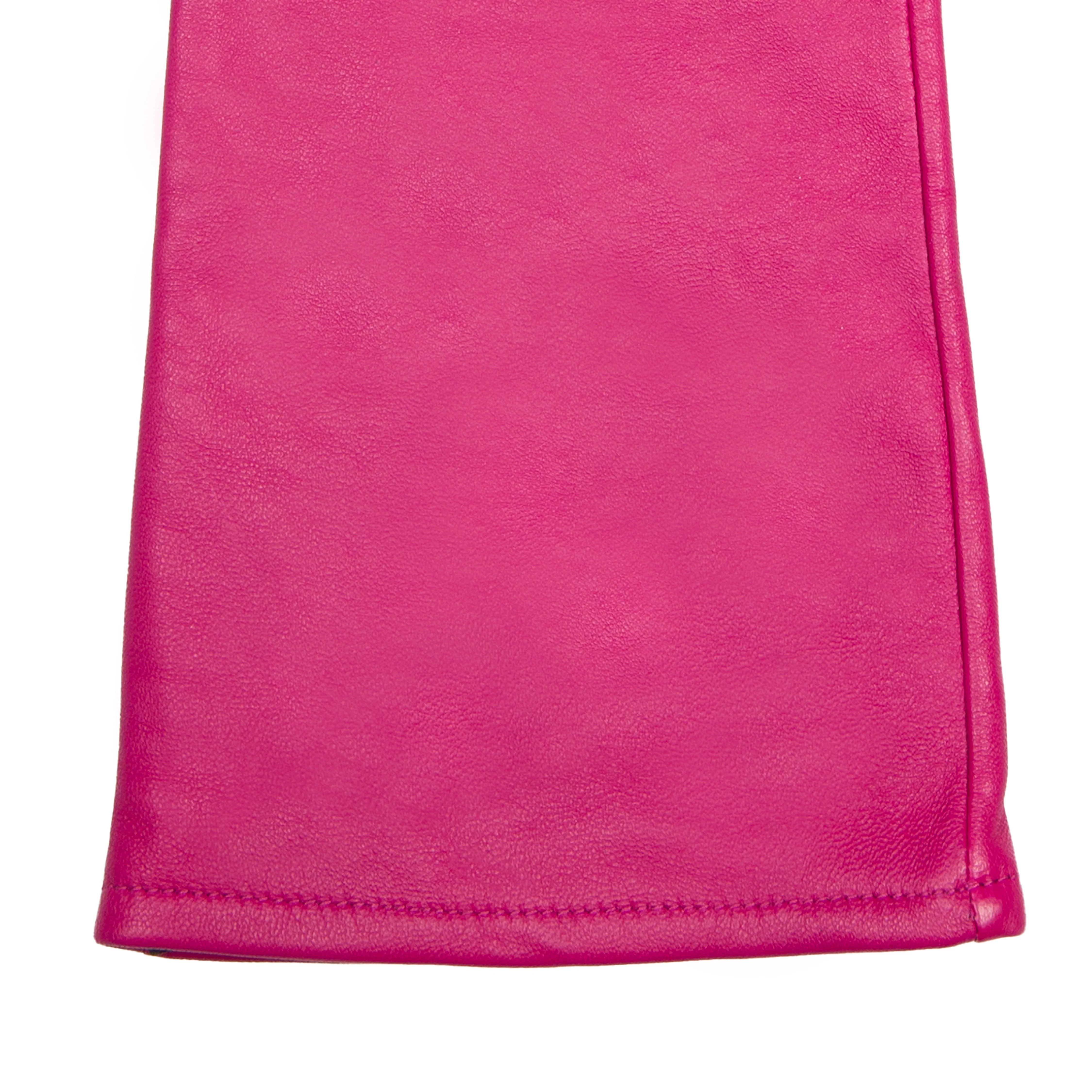 Women's Single-Point Long Above-Elbow Lined Leather Gloves - Image 18