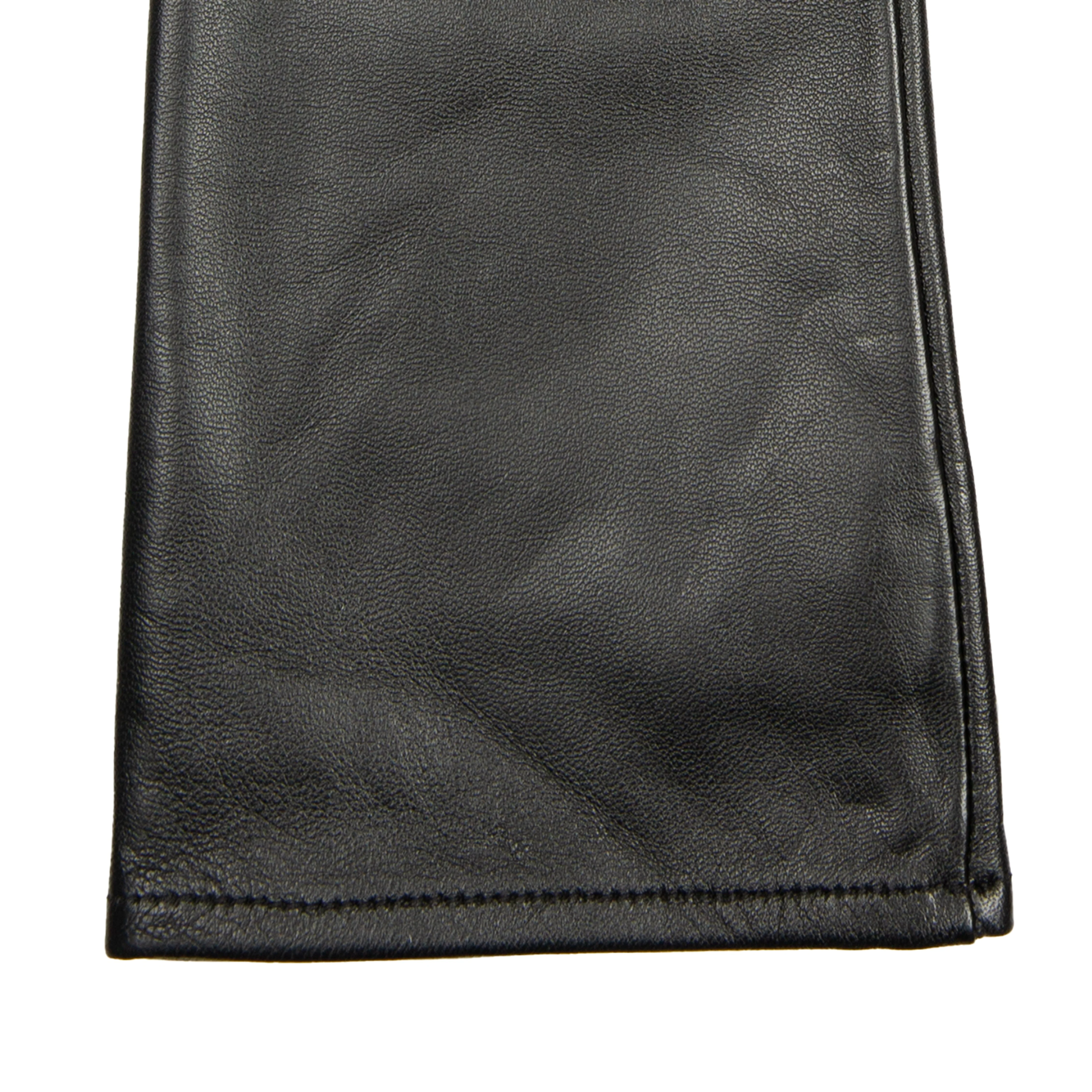 Women's Single-Point Long Above-Elbow Lined Leather Gloves - Image 68