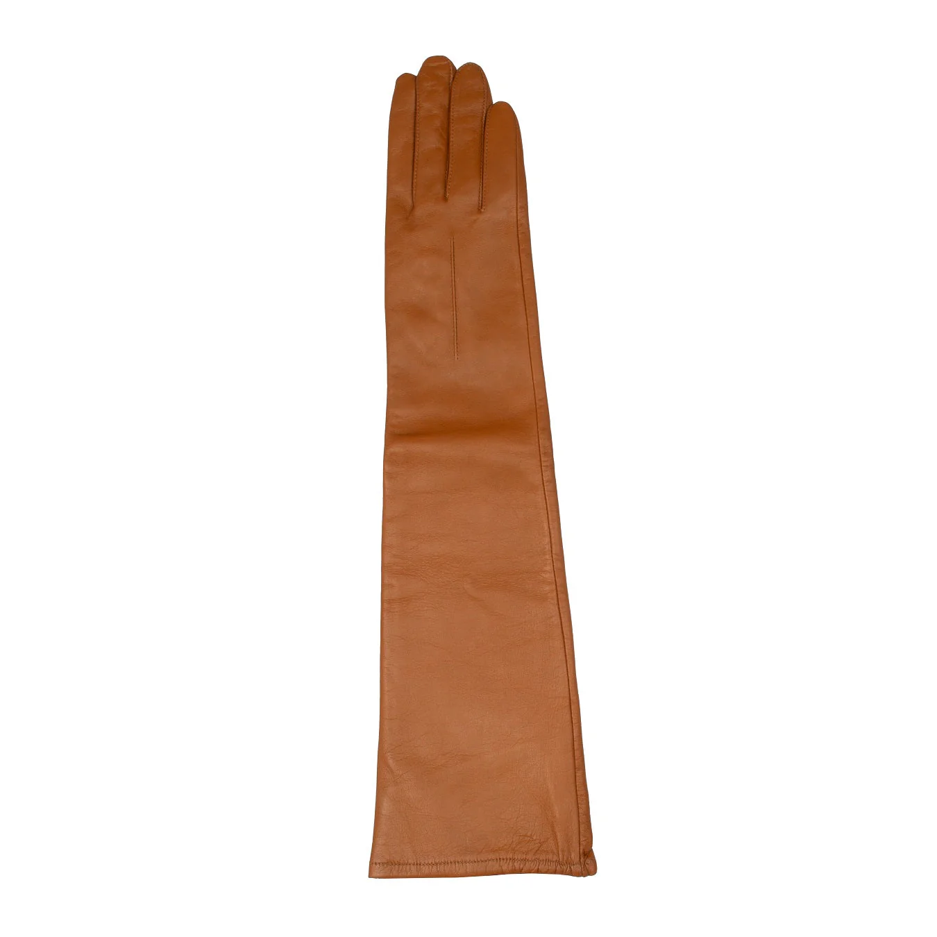 Women's Single-Point Long Above-Elbow Lined Leather Gloves - Image 80