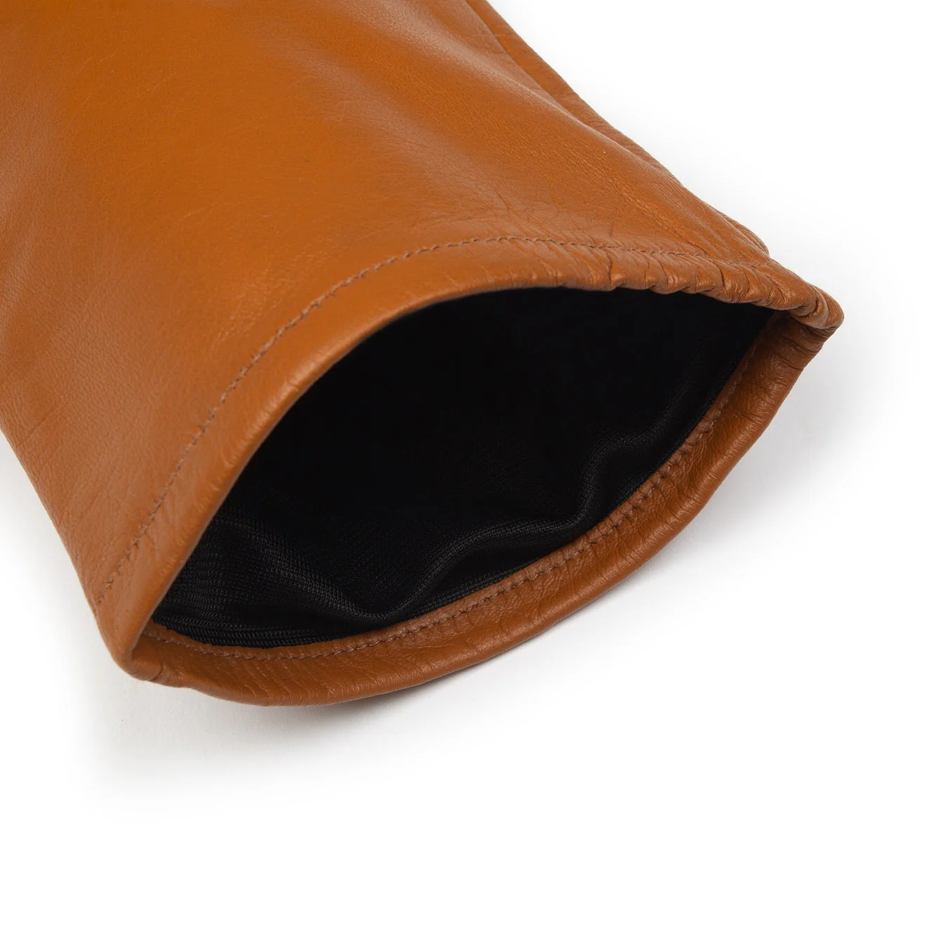 Women's Single-Point Long Above-Elbow Lined Leather Gloves - Image 85